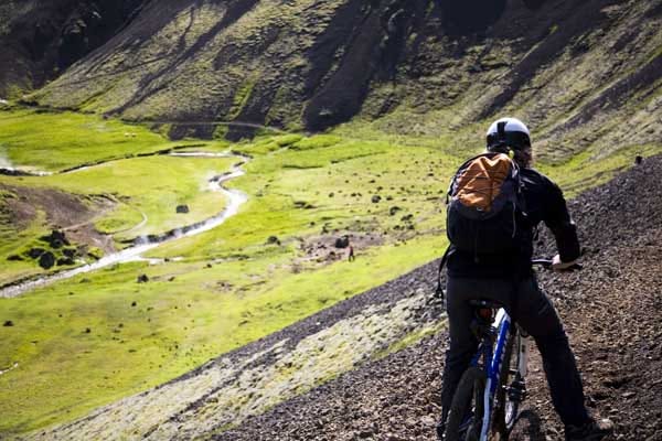 Traum-Trail für Mountainbiker: Hrafntinnusker-Pass.