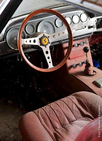 Der Ferrari gehörte einst Filmproduzent Agostino "Dino" De Laurentiis, stand aber viele Jahre ungenutzt in einer Garage.