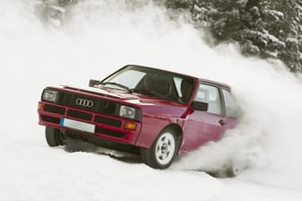 Im Schnee spielt der Audi Sport Quattro seine Stärken aus.