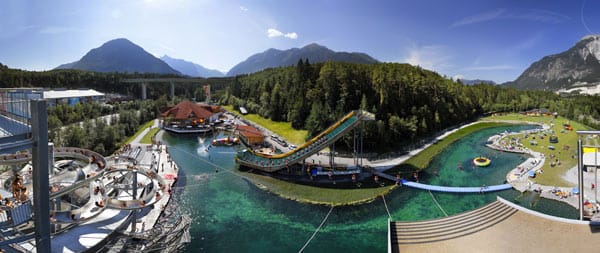 Der Outdoor-Park "Area 47" in Tirol ist einer der spektakulärsten weltweit.