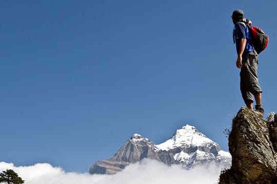 Wandern durch den Himalaya.