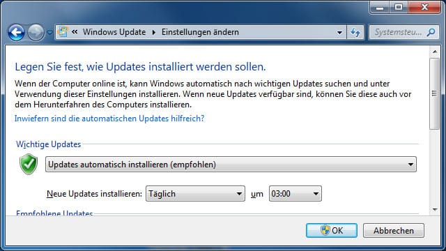 Automatische Updates in Windows aktivieren. So geht's.