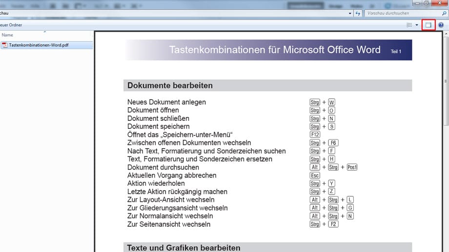 So nutzen Sie die Explorer-Vorschau von Windows