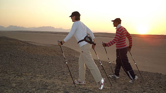 Nordic Walking in Ägypten.