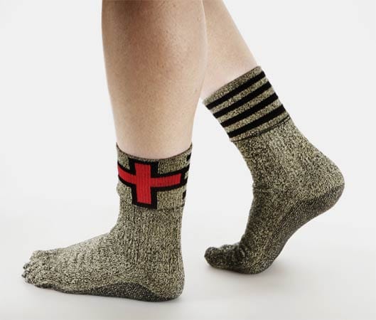 Swiss Protection Sock gegen Schnittverletzungen beim Laufen.