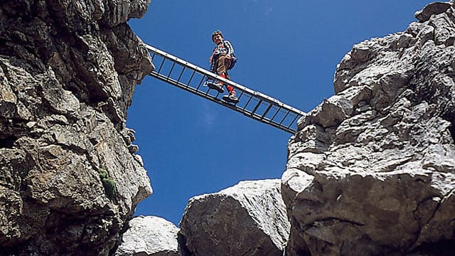 Der Mindelheimer Klettersteig besteht bereits seit 1975 und wurde zuletzt 2007 modernisiert.