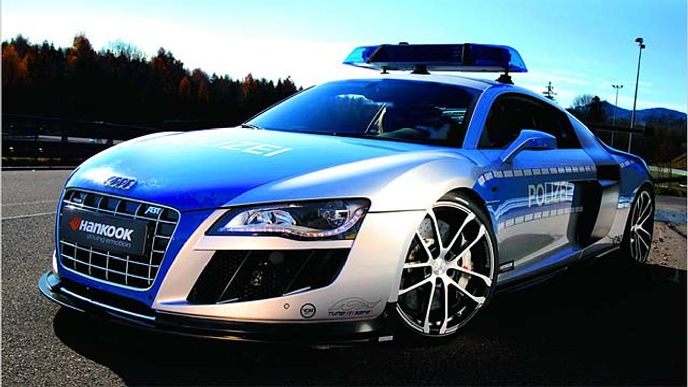 Der Traum eines jeden Polizisten: Abt Audi R8 GTR.