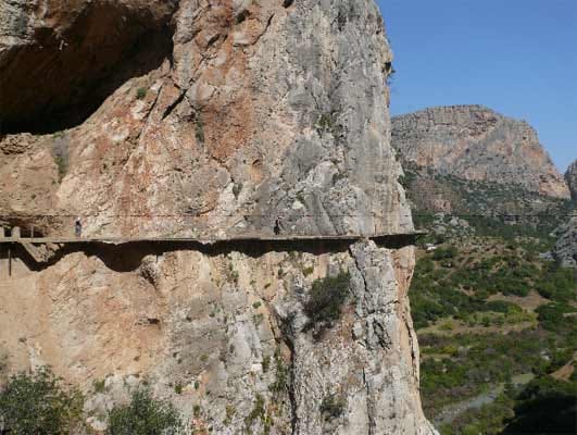 Klettersteig Caminito del Rey in Spanien.