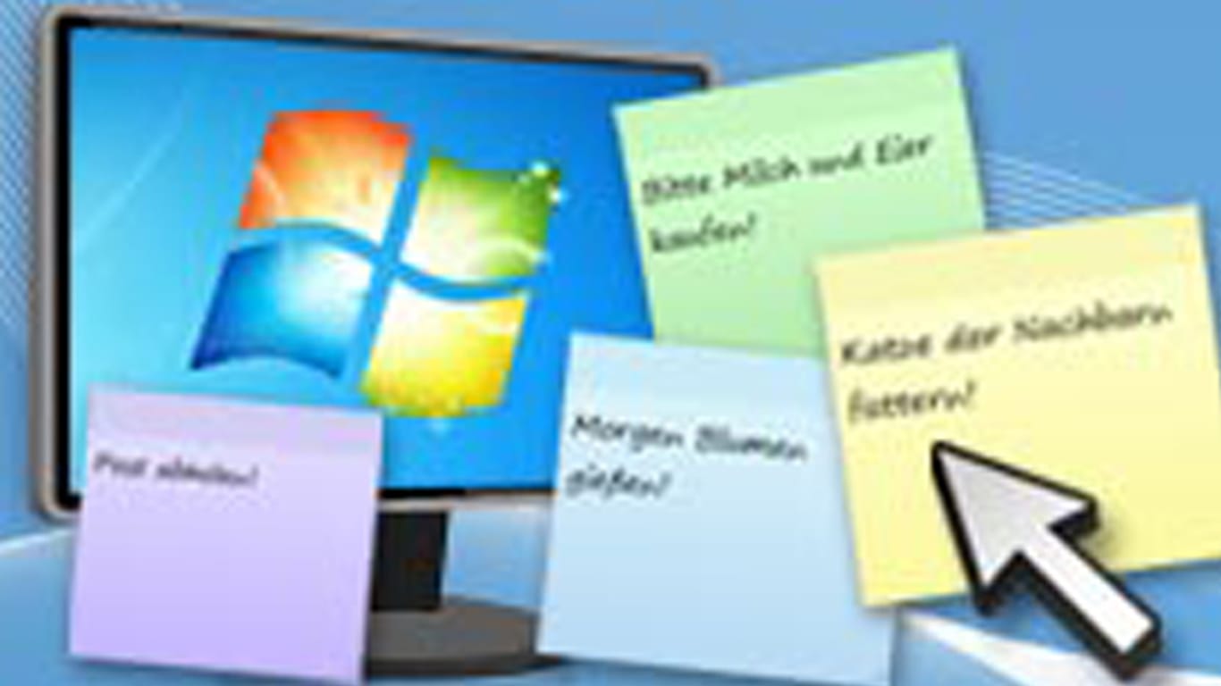 Praktische Kurznotizen in Windows 7 - So geht's