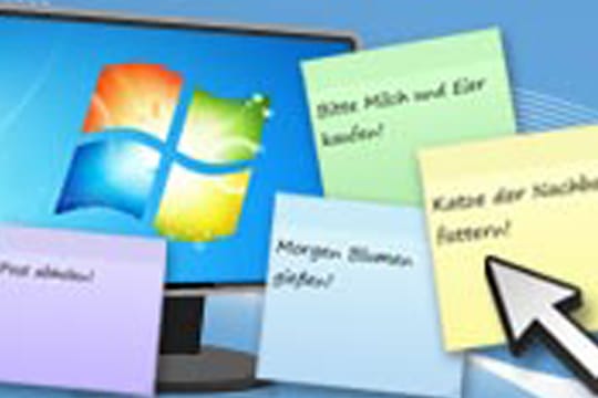 Praktische Kurznotizen in Windows 7 - So geht's