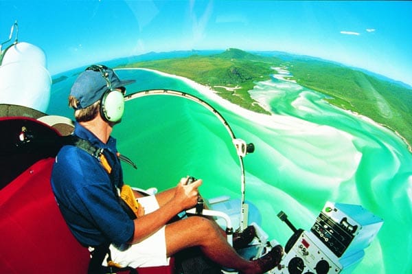 Die Whitsunday Island im Staat Queensland aus der Luft. Ein Besuch des traumhaften Whitehaven Beach gehört absolut zum Pflichtprogramm.