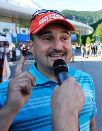 Rodel-Olympiasieger Georg Hackl bei den "24 Stunden von Bayern".