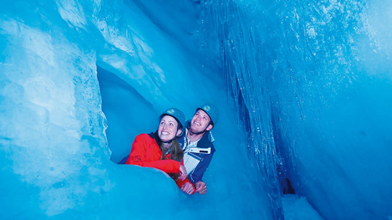 "Natur Eis Palast" am Hintertuxer Gletscher.