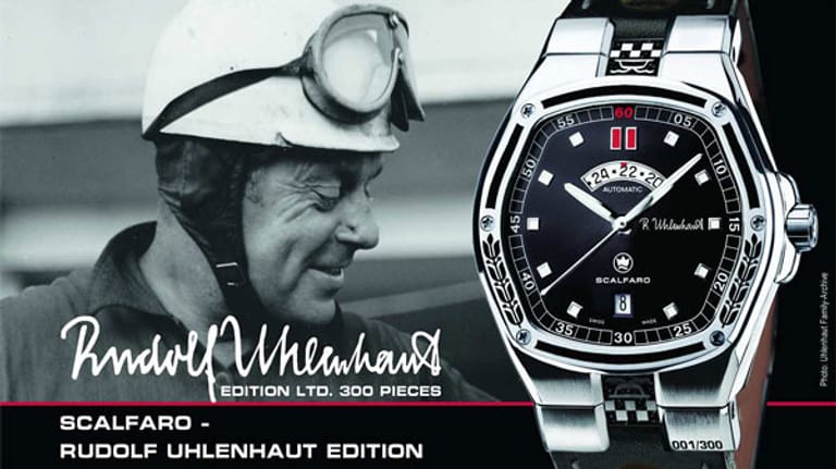 Scalfaro hat dem Konstrukteur des Mercedes 300 SL, Rudolf Uhlenhaut, eine Uhr gewidmet.