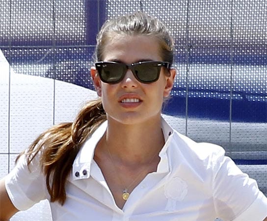 Ganz Model: Charlotte Casiraghi beim Reitturnier in Monte Carlo im Juni 2012.