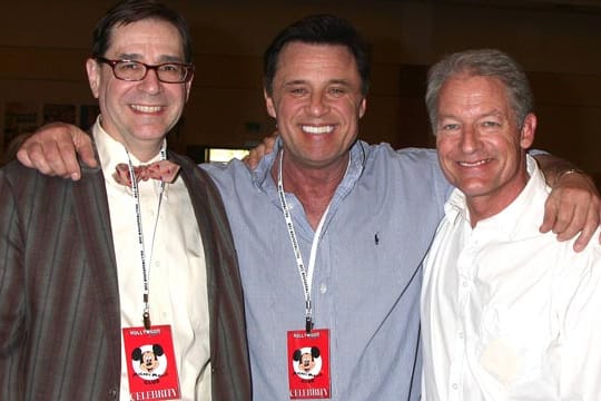 Die Darsteller aus dem Serienhit "Trio mit vier Fäusten" im Jahr 2010: Thom Bray, Joe Penny und Perry King (v.li.n.re.)