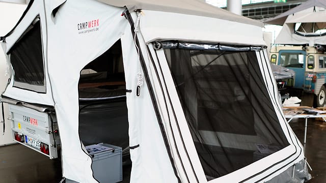 Der Economy Offroad Zeltanhänger von Camp Werk ist einer der Preisträger des Caravaning Design Awards