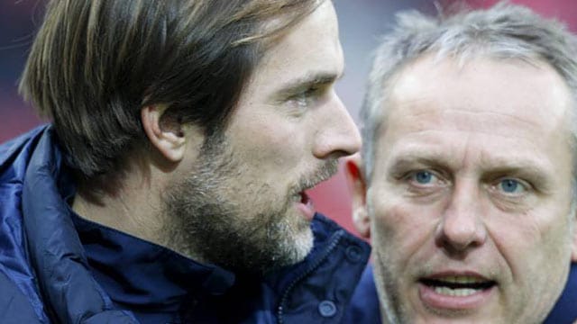 Thomas Tuchel (li.) und Christian Streich schätzen sich eigentlich.