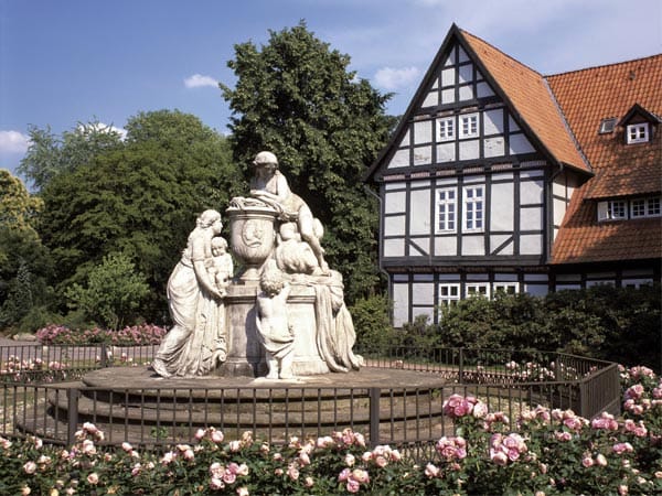 Der französische Garten befindet sich in der Nähe des Schloss Celle.