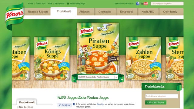 Die Piratensuppe ist unter den Produkten, die Plastikteile enthalten können