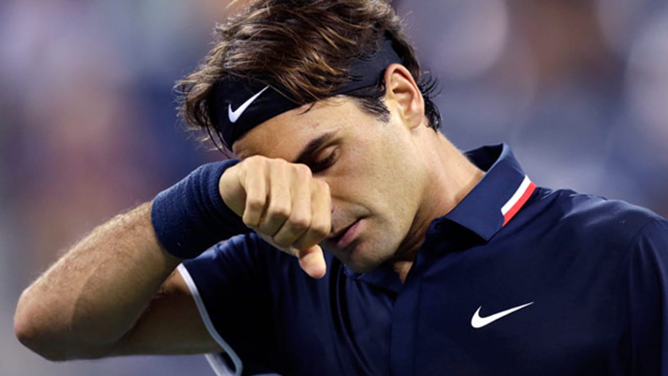 Roger Federer fand gegen Berdych nie richtig ins Spiel.