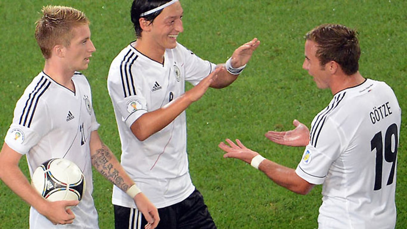 Marco Reus, Mesut Özil und Mario Götze.