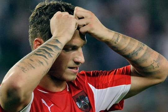Marko Arnautovic hatte den Ausgleichstreffer für Österreich auf dem Fuß.