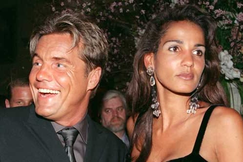 Dieter Bohlen und "Naddel" bei einem Event (Archivfoto): Die Beziehung der beiden sorgte für viele Schlagzeilen.