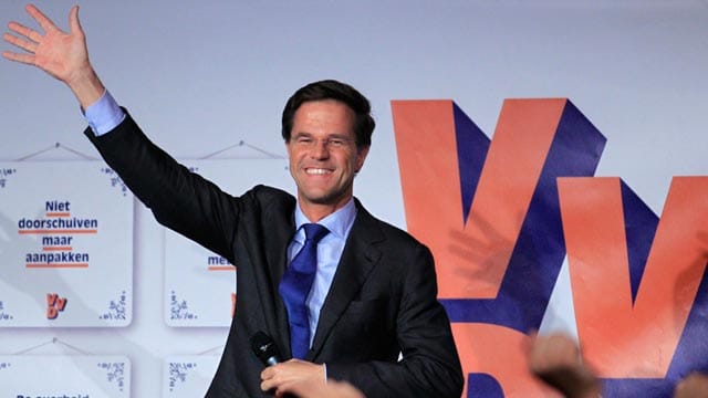 Ministerpräsident Rutte ist der strahlende Sieger.
