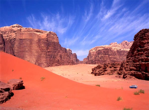 Das Königreich Jordanien ist zu einem großen Teil von Wüste bedeckt.