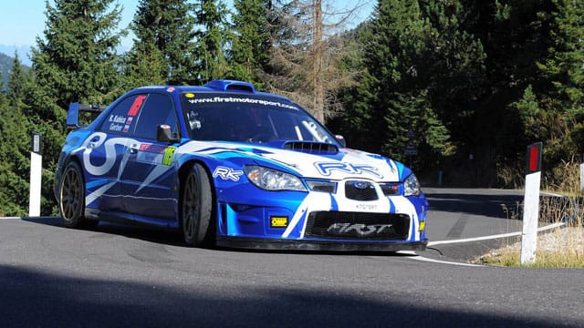 Robert Kubica verlor bei der Rallye Internazionale San Martino in seinem Subaru die Kontrolle.