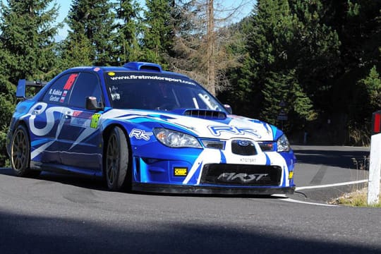 Robert Kubica verlor bei der Rallye Internazionale San Martino in seinem Subaru die Kontrolle.