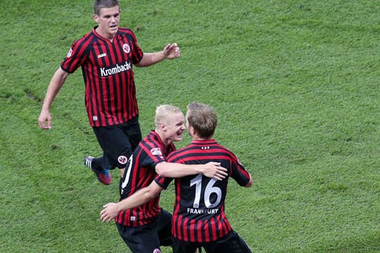 Frankfurter Jung-Stars: Sebastian Jung und Sebastian Rode (links und Mitte) gehören zu den hoffnungsvollsten Eintracht-Spielern