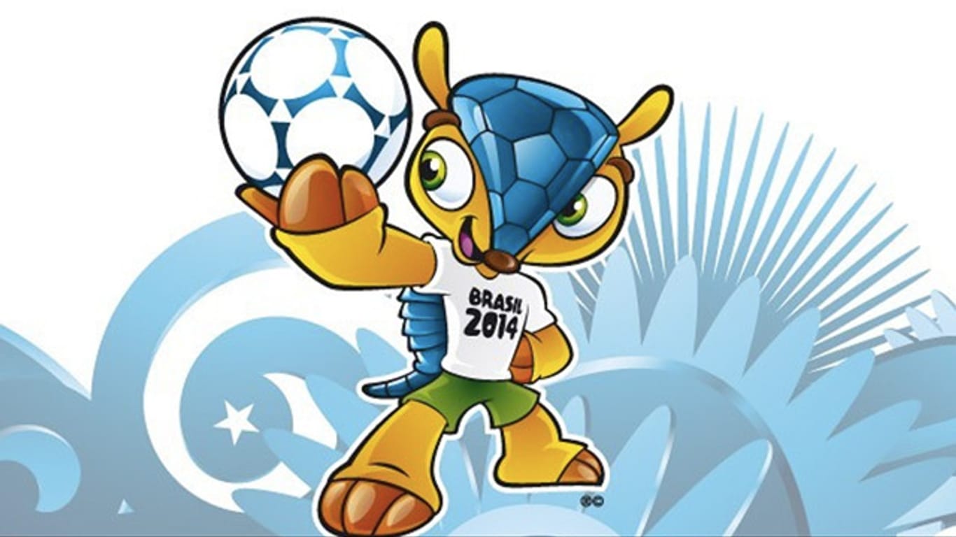 Das offizielle Maskottchen der WM 2014: ein Gürteltier.