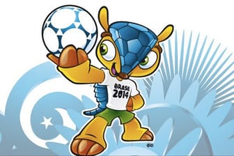 Das offizielle Maskottchen der WM 2014: ein Gürteltier.