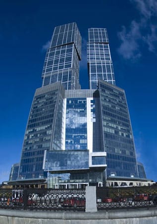 Der "Capital City Moscow Tower" auf Platz drei kommt zwei Meter über die 300-Meter-Marke.