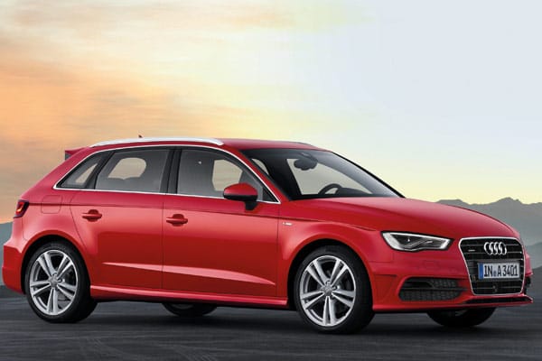 Er soll im Jahr 2013 auf den Markt kommen. Der fünftürige Audi A3 Sportback. Erstmals bietet Audi dann auch eine Erdgas Variante an.