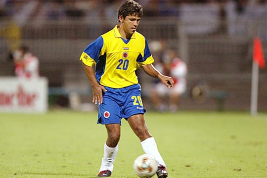 Gerardo Bedoya in einem seiner 49 Länderspiele für Kolumbien.