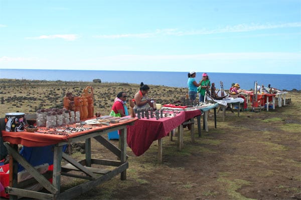 Die Moai sind auch in kleiner Form die beliebtesten Souvenirs der Insel.
