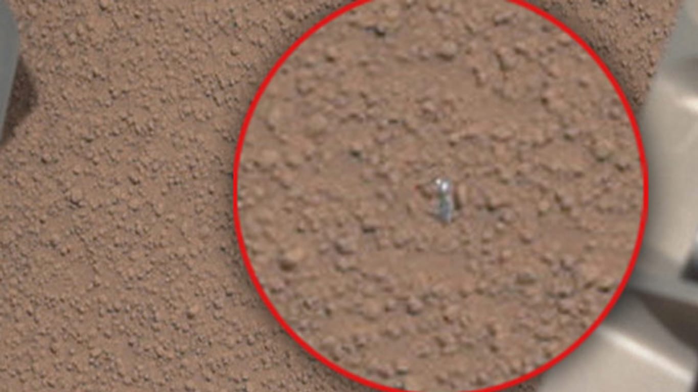 "Curiosity": Dieses silbrige Teilchen hatte die Mars-Mission vorübergehend gestoppt.