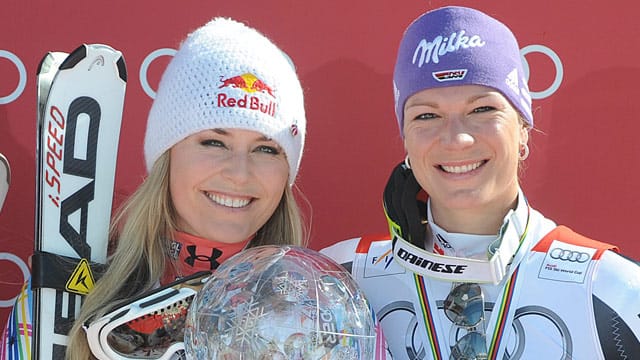 Zwischen Lindsey Vonn (li.) und Maria Riesch herrscht große Rivalität.