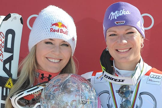 Zwischen Lindsey Vonn (li.) und Maria Riesch herrscht große Rivalität.