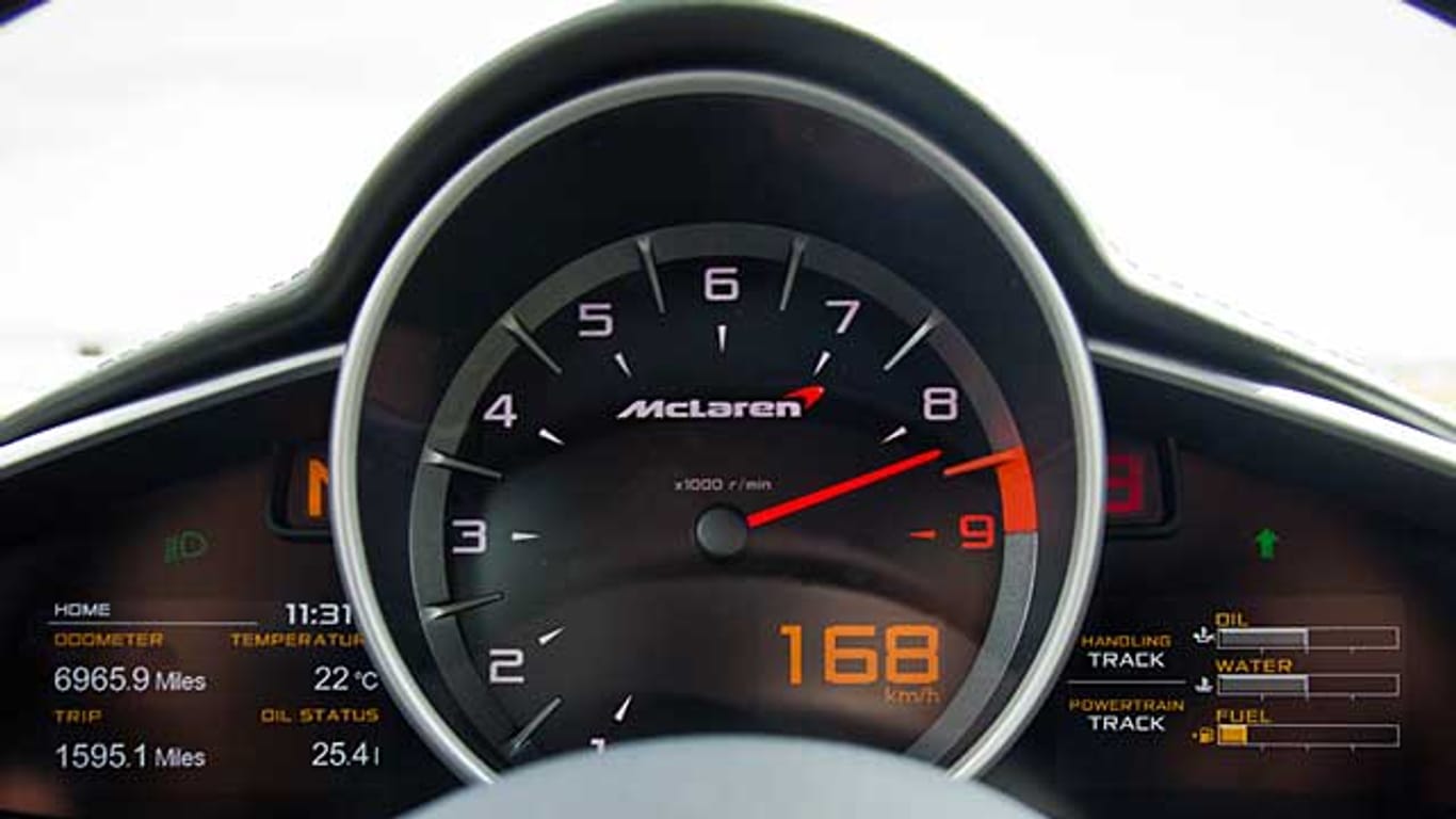 Tacho im McLaren MP4-12C