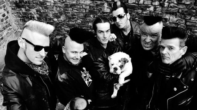 Matt Voodoo (ganz links) mit seiner Psychobilly-Band "Mad Sin".