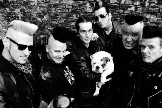 Matt Voodoo (ganz links) mit seiner Psychobilly-Band "Mad Sin".