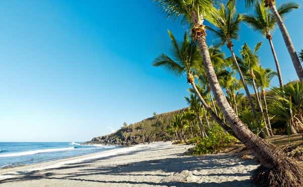 Grande Anse Beach, La Réunion: ein Traum für Strandurlauber.