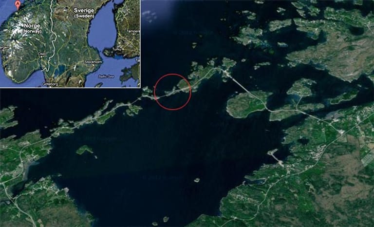 Heute ist die Straße westlich von Kristiansund rund 8,3 Kilometer lang.