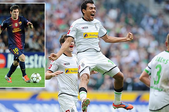 Spielt Juan Arango (li.) derzeit so gut wie Barcelonas Lionel Messi?