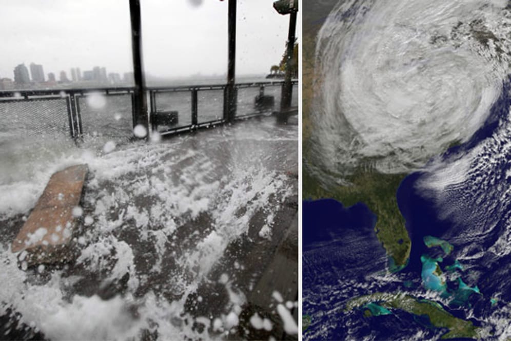 Wirbelsturm "Sandy" hat vor allem in New York und im Bundesstaat New Jersey große Schäden angerichtet