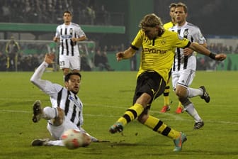 Marcel Schmelzer trifft zum 2:0 gegen Aalen.